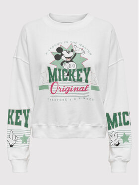ONLY ONLY Bluza Mickey Mouse 15272197 Bordowy Regular Fit