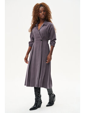 blue shadow blue shadow Sukienka codzienna Venus Szary Regular Fit