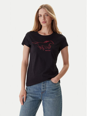 Mustang Mustang T-Shirt Loa 1016753 Μαύρο Slim Fit