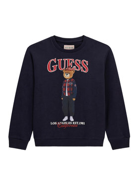 Guess Guess Bluza L6BQ14 K6130 Granatowy Regular Fit