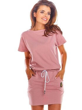 Infinite You Infinite You Sukienka letnia M207 Różowy Basic Fit