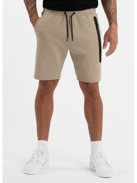 PITBULL PITBULL Szorty materiałowe Szorty dresowe męskie DOGWOOD POCKET XL Beżowy Regular Fit