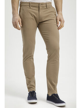 Cross Jeans Cross Jeans Chinosy E 120-169 Beżowy Tapered Leg