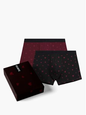 Atlantic Atlantic Bokserki Giftbox Bordowy
