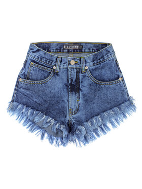MissDenim MissDenim Szorty jeansowe High Waist Granatowy Regular Fit