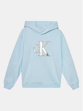Calvin Klein Jeans Calvin Klein Jeans Pulóver Metallic Monogram IG0IG02298 Kék Regular Fit