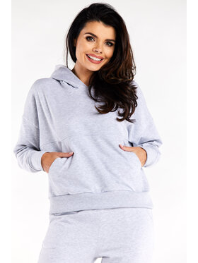 Infinite You Infinite You Mikina M318 Šedá Basic Fit