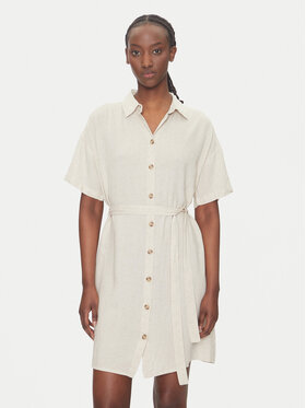 Vero Moda Vero Moda Košilové šaty Thea 10333791 Béžová Loose Fit
