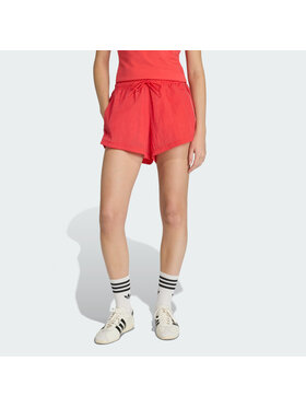 adidas adidas Szorty materiałowe 159070 Czerwony Loose Fit