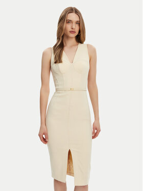 Elisabetta Franchi Elisabetta Franchi Coctailkleid AB-706-51E2-DC7 Gelb Slim Fit