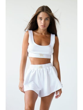 MissDenim MissDenim Komplet top i spodenki Flippy Set Biały Basic Fit