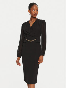 Rinascimento Rinascimento Коктейльна сукня CFC0120006003 Чорний Slim Fit