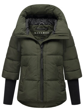 Navahoo Navahoo Kurtka zimowa Lotusherz Zielony Regular Fit
