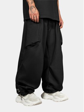 MADE BY SOCIETY MADE BY SOCIETY Spodnie materiałowe CONCRETE - P17571 Czarny Basic Fit