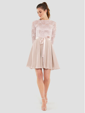Swing Swing Коктейлна рокля 77758810 Розов Regular Fit