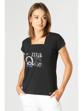 QUIOSQUE QUIOSQUE Bluzka QUIOSQUE 1LQ003259 Czarny Regular Fit