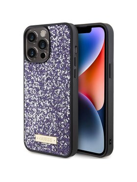 Guess Guess Etui na telefon iPhone 15 Pro Max Fioletowy