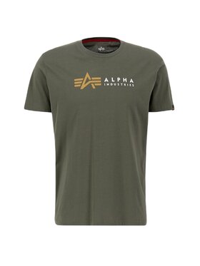 Alpha Industries Alpha Industries Tričko AI.118502-142-XXL Kaki Regular Fit