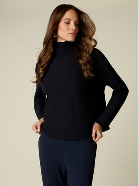 Oltre Oltre Sweter M484E102295N034 Niebieski Regular Fit
