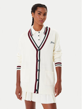Guess Guess Ζακέτα V5BR00 Z1152 Λευκό Regular Fit
