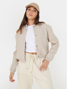 Brave Soul Brave Soul Bomber-jakk LJK-WARLIEOAT Beež Straight Fit