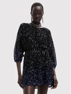 Desigual Desigual Koktélruha Saturno 22WWVW64 Fekete Regular Fit