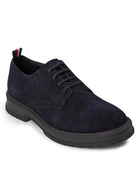 Tommy Hilfiger Tommy Hilfiger Īsi apavi Hilfiger Core Suede Shoe FM0FM04677 Zils