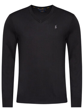 Polo Ralph Lauren Polo Ralph Lauren Sweater Ls Sf Vn Pp 710670789003 Fekete Regular Fit