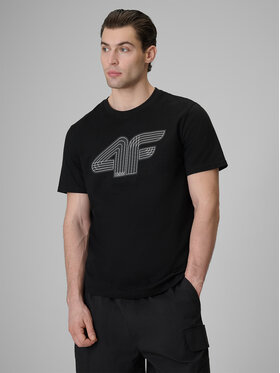 4F 4F T-Shirt COMMERCIAL 3 Czarny Regular Fit