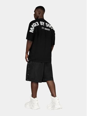 MADE BY SOCIETY MADE BY SOCIETY T-Shirt Tricou SOCIETY ARC - T17177 Czarny Basic Fit