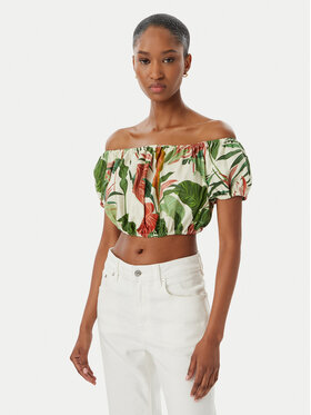 Guess Guess Majica W6GHA1 W2447 Zelena Regular Fit