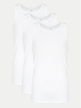 Gap Gap Komplet 3 tank topów 483958-00 Biały Regular Fit
