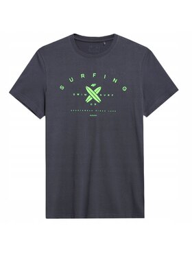 4F 4F T-Shirt TTSHM366 Szary Comfortable Fit