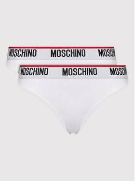 MOSCHINO Underwear & Swim MOSCHINO Underwear & Swim Komplektas: 2 siaurikių poros 4744 9003 Balta