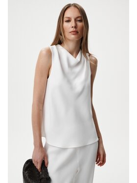 MARI PRETI MARI PRETI Top Ravelle Biały Regular Fit
