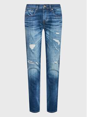 7 For All Mankind 7 For All Mankind Blugi Slimmy Tapered JSMXB320MB Albastru Slim Tapered Fit