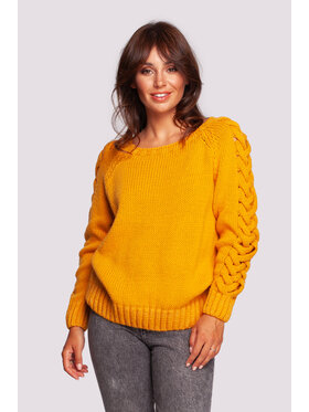 BeWear BeWear Sveter BK090 Žltá Comfortable Fit