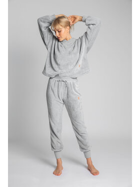 LaLupa LaLupa Pantalone del pigiama LA004 Argento Comfortable Fit
