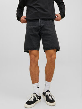 Jack&Jones Jack&Jones Szorty jeansowe Chris 12223607 Czarny Relaxed Fit