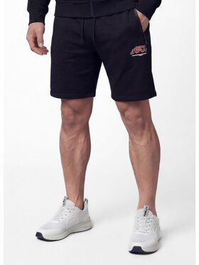 PITBULL PITBULL Szorty sportowe ADCC SMALL LOGO NUGGET Czarny Regular Fit