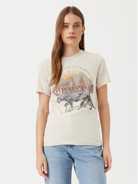ONLY ONLY T-Shirt Lucy 15307412 Beżowy Regular Fit