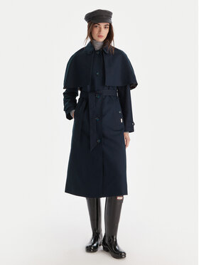 Hunter Hunter Тренч Keltie HARW0014251 Тъмносин Regular Fit