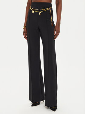 Elisabetta Franchi Elisabetta Franchi Spodnie palazzo PA-T35-46E2 Czarny Regular Fit