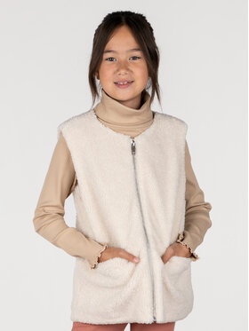Coccodrillo Coccodrillo Kamizelka ZC2178401ROJ Écru Regular Fit