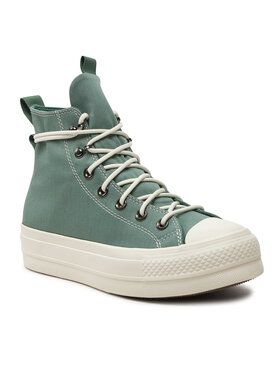 Converse Tenisice Chuck Taylor All Star Lift Platform Play On Utility A08864C Zelena