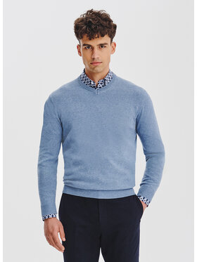 Pako Lorente Pako Lorente Sweter P25WB-2X-027 Niebieski Classic Fit