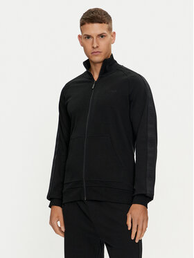 HUGO Hugo Pulóver Tonal Logo 50520493 Fekete Regular Fit