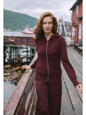 Volcano Volcano Bluza B-ALEXA Fioletowy Regular Fit