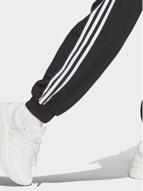 Adidas Spodnji Del Trenirke Essentials 3-Stripes French Terry Loose-Fit Joggers HA4375 Črna Loose Fit