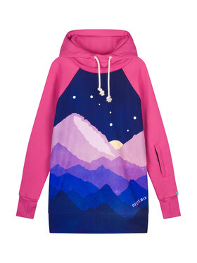 DEEP TRIP DEEP TRIP Bluza techniczna MILKY WAY Różowy Regular Fit